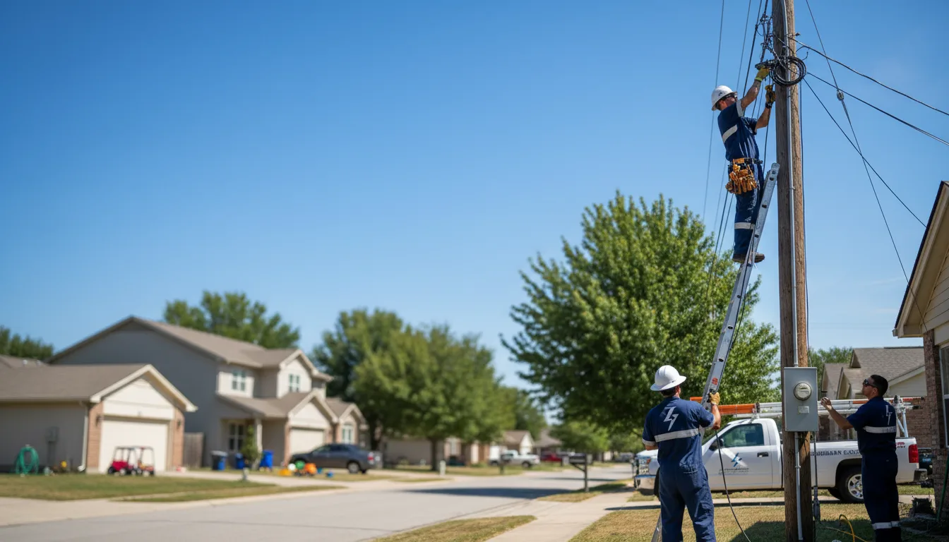 Residential electrician providing installation services in Keatchie, LA